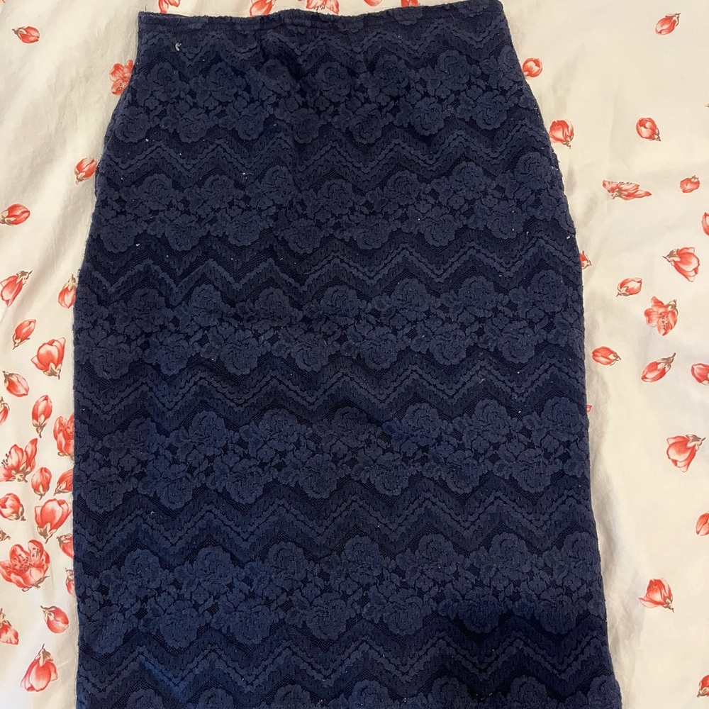 Vintage Abercrombie and fitch lace pencil skirt